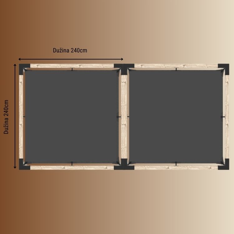 Letnjikovac / Nastrešnica 10 – Dupli model sa platnima - Image 2